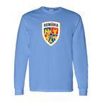 Youth Kids Romania National Soccer Team Long Sleeve T-Shirt