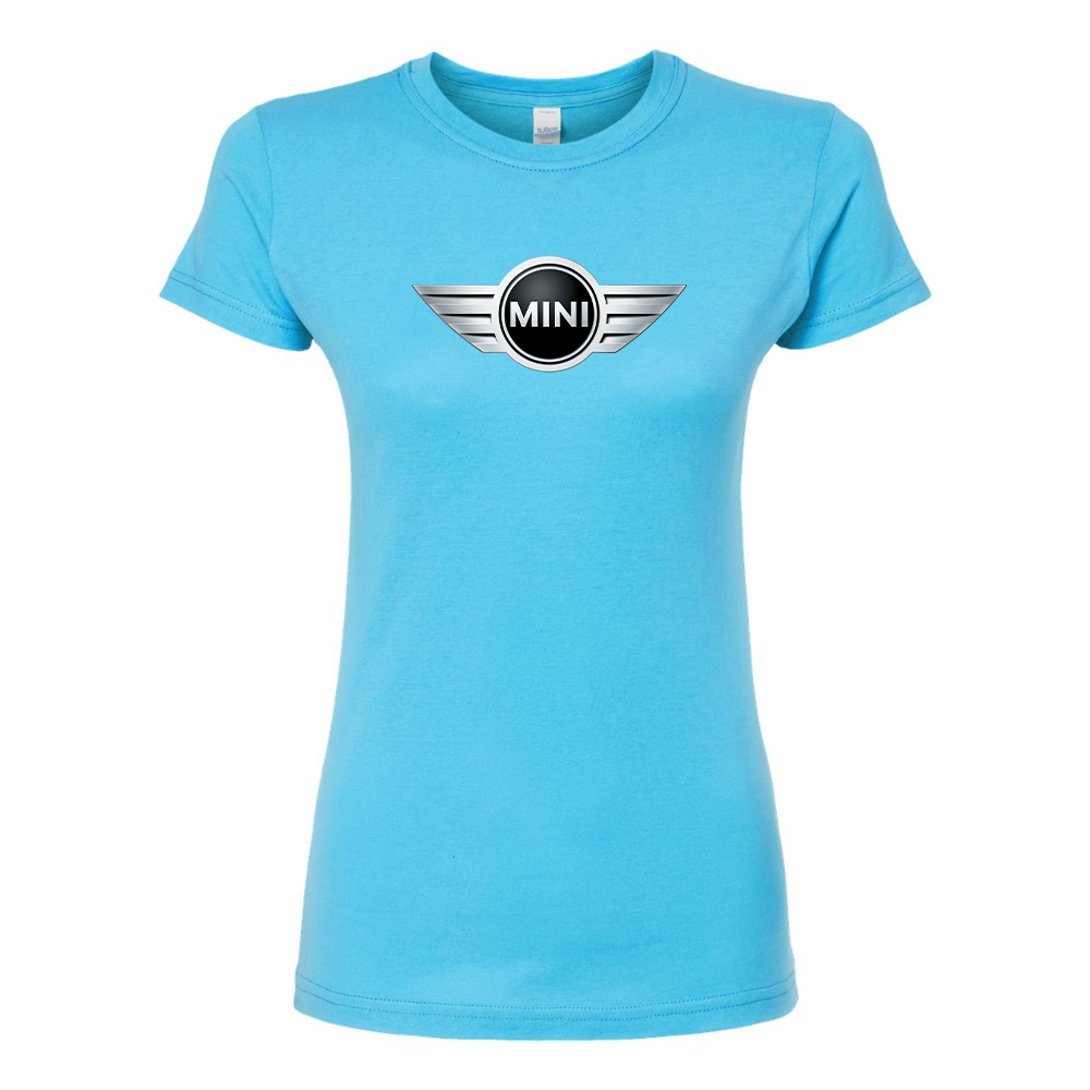 Women’s Mini Cooper Car Round Neck T-Shirt