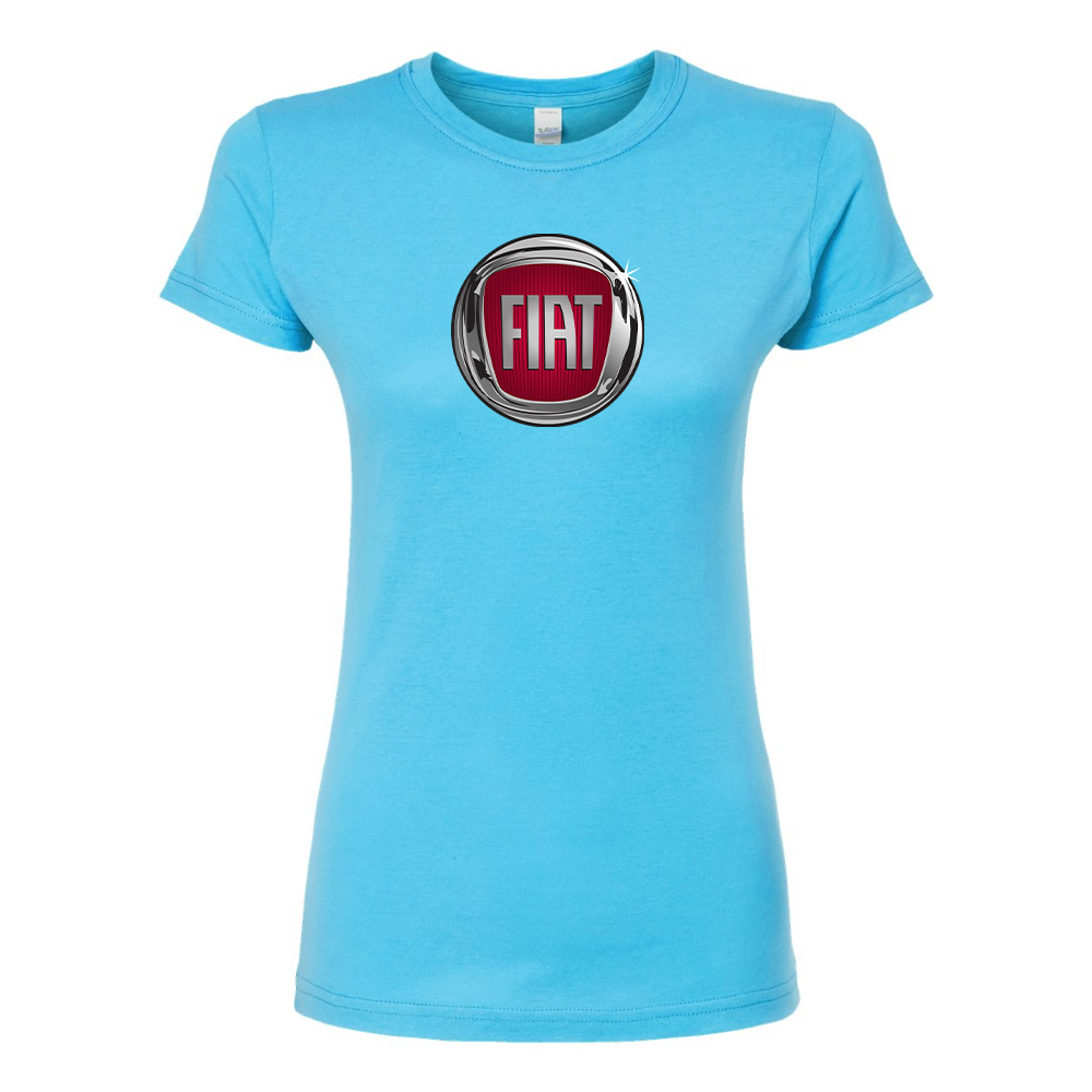 Women’s Fiat Car Round Neck T-Shirt