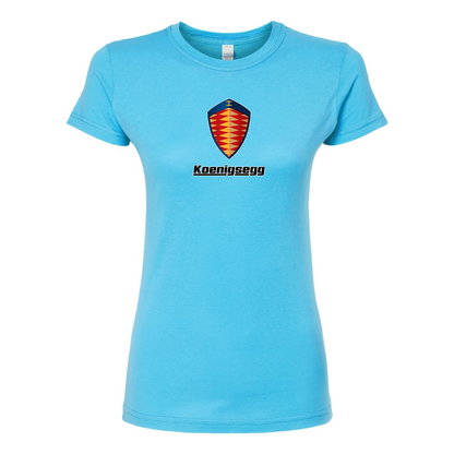 Women’s Koenigsegg Car Round Neck T-Shirt