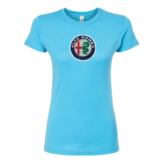 Women's Alfa Romeo Car Round Neck T-Shirt