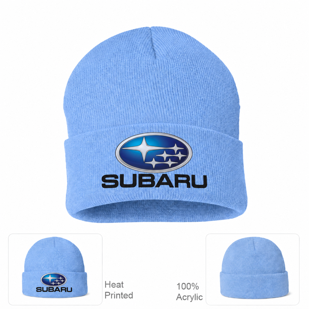 Subaru beanie Sky Blue front