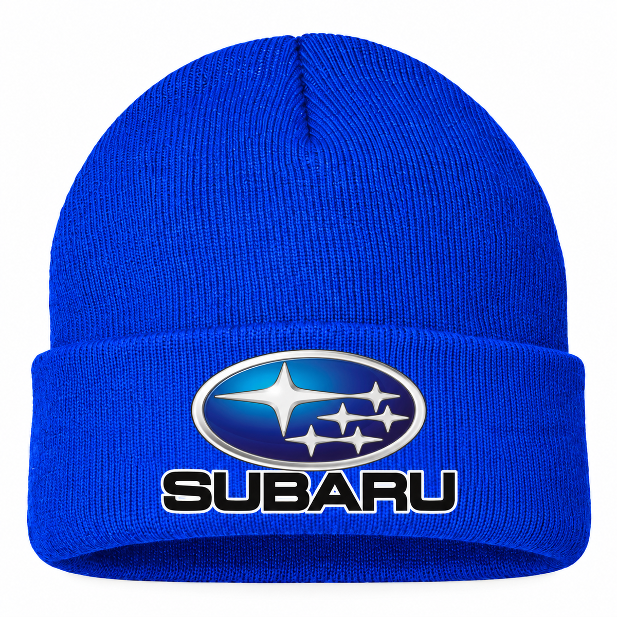 Subaru Beanie Hat — Blue — front main