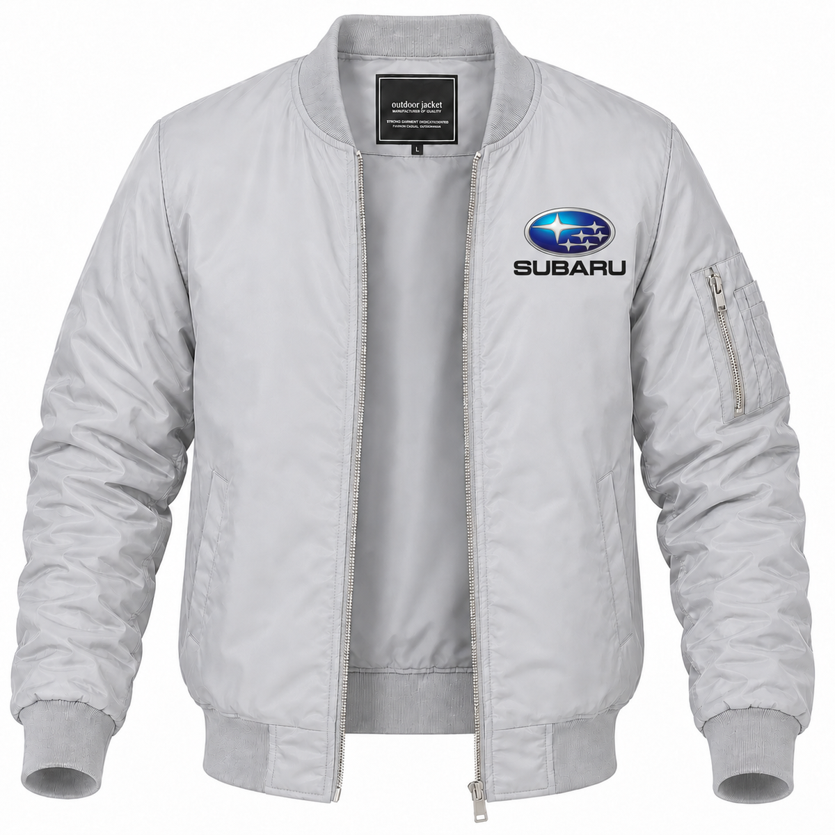 Subaru bomber Gray front