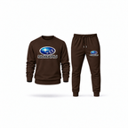 Men's Subaru Sweatshirt Joggers Set | Color: Brown | Main
