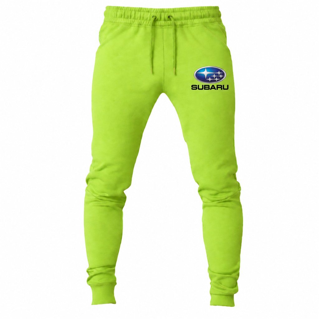 Subaru joggers Lime Green front