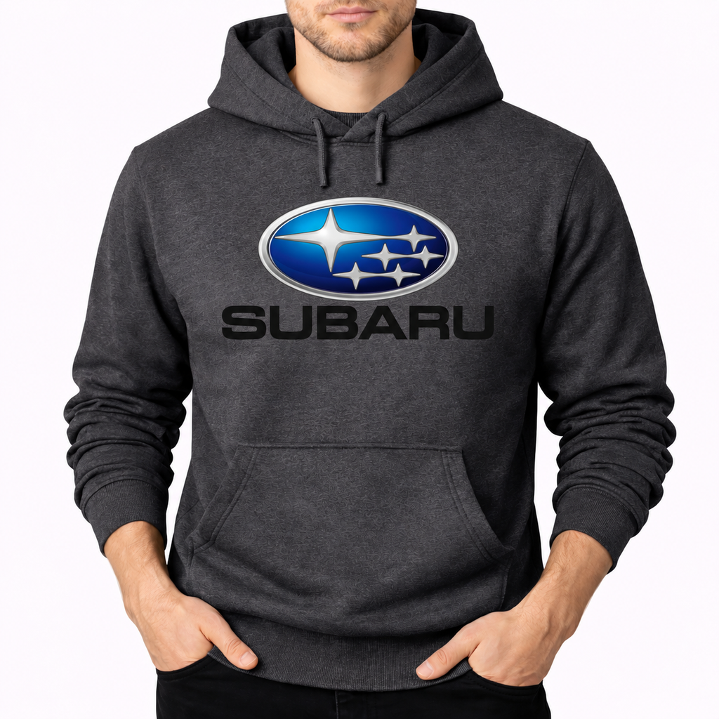 Subaru pullover Dark Heather front