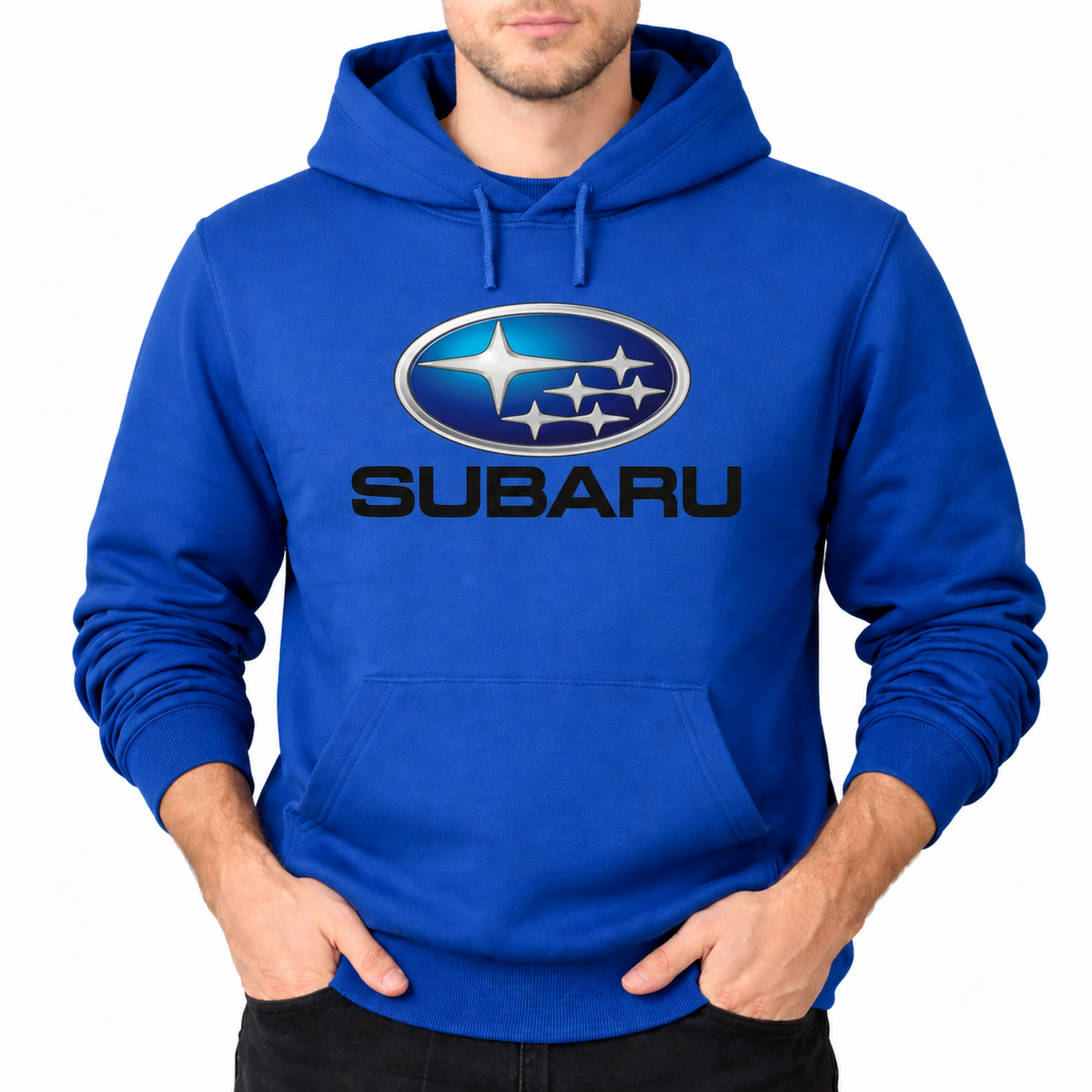 Subaru pullover Royal Blue front