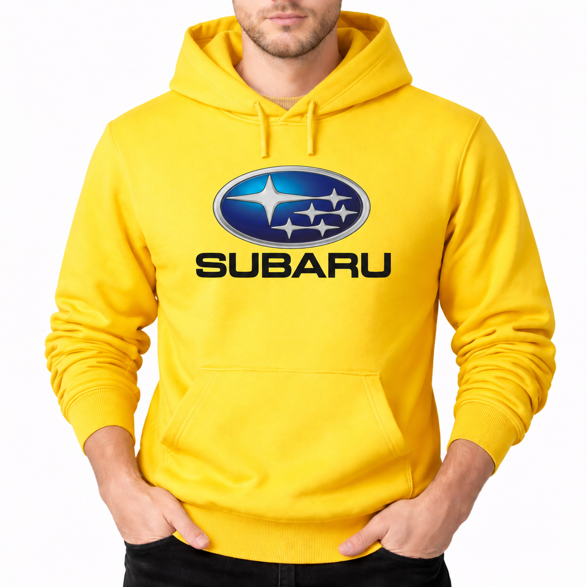 Subaru pullover Yellow front