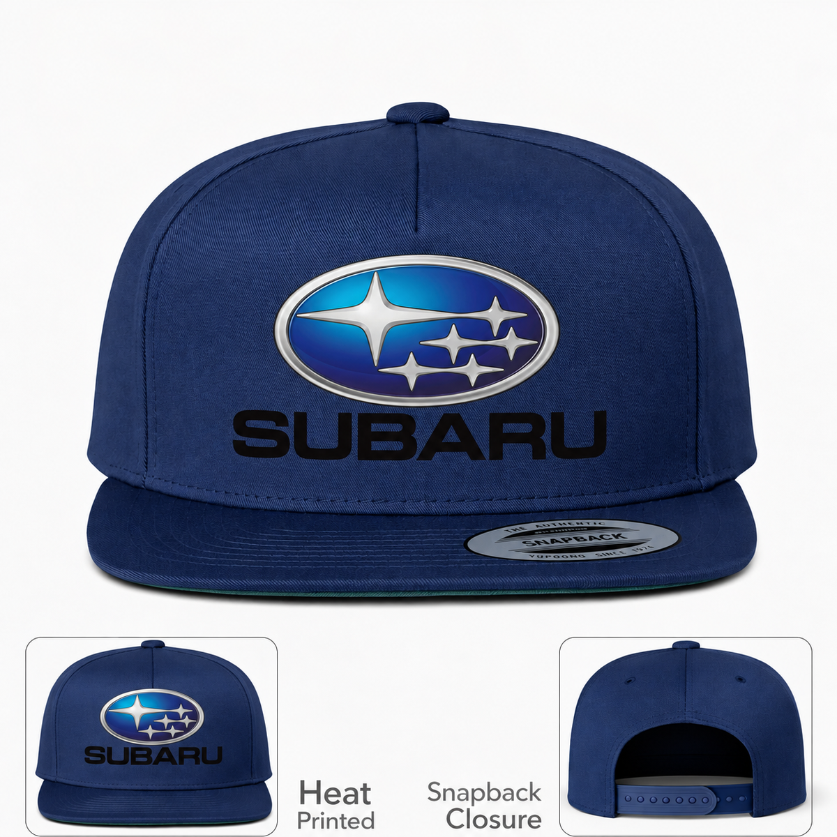 Subaru snapback Navy front