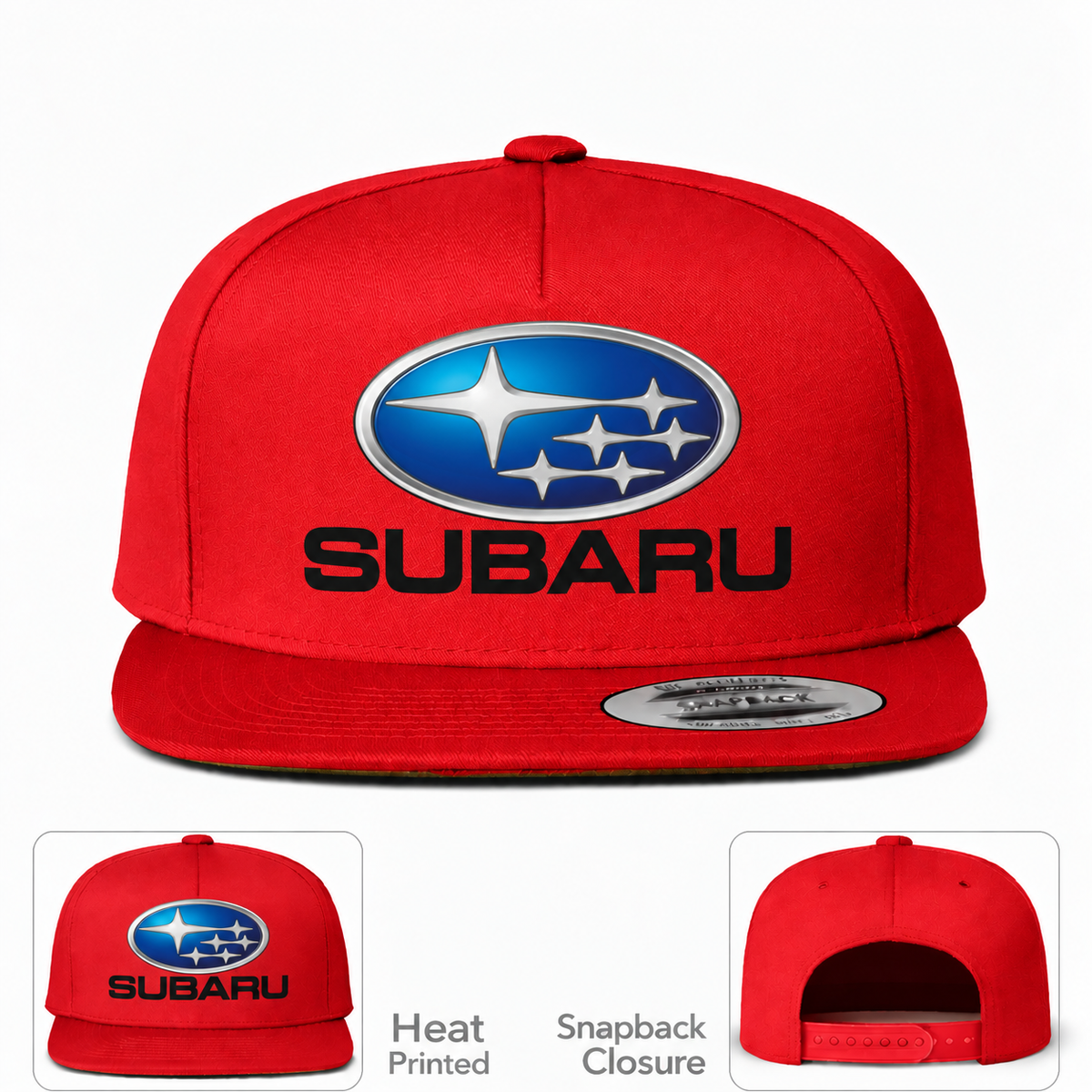 Subaru snapback Red front