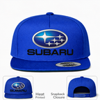 Subaru snapback Royal Blue front