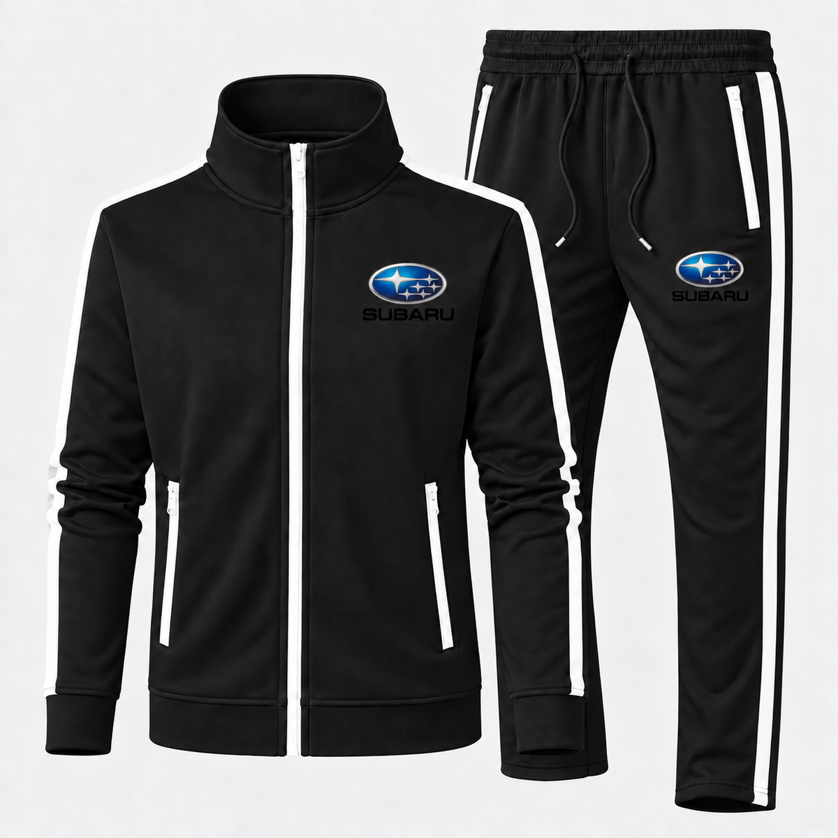 Subaru tracksuit Black front