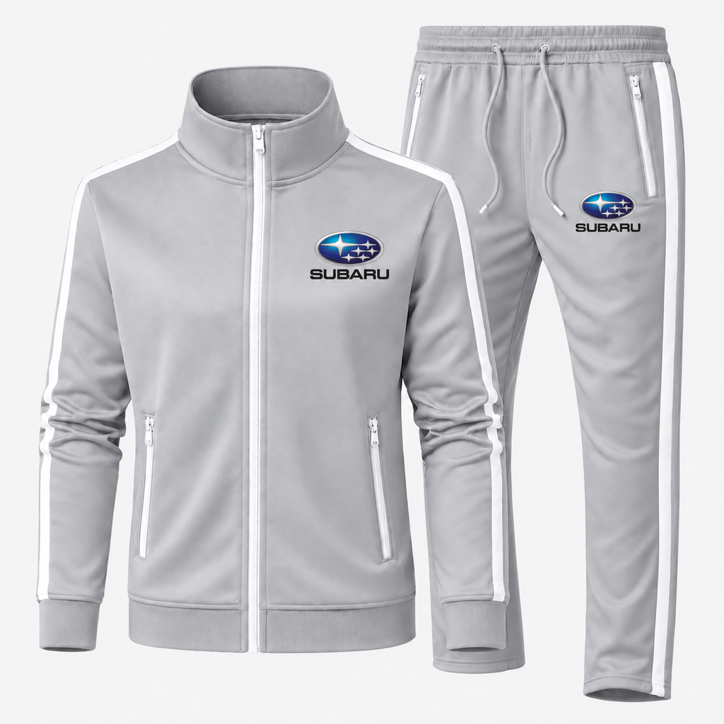Subaru tracksuit Gray front