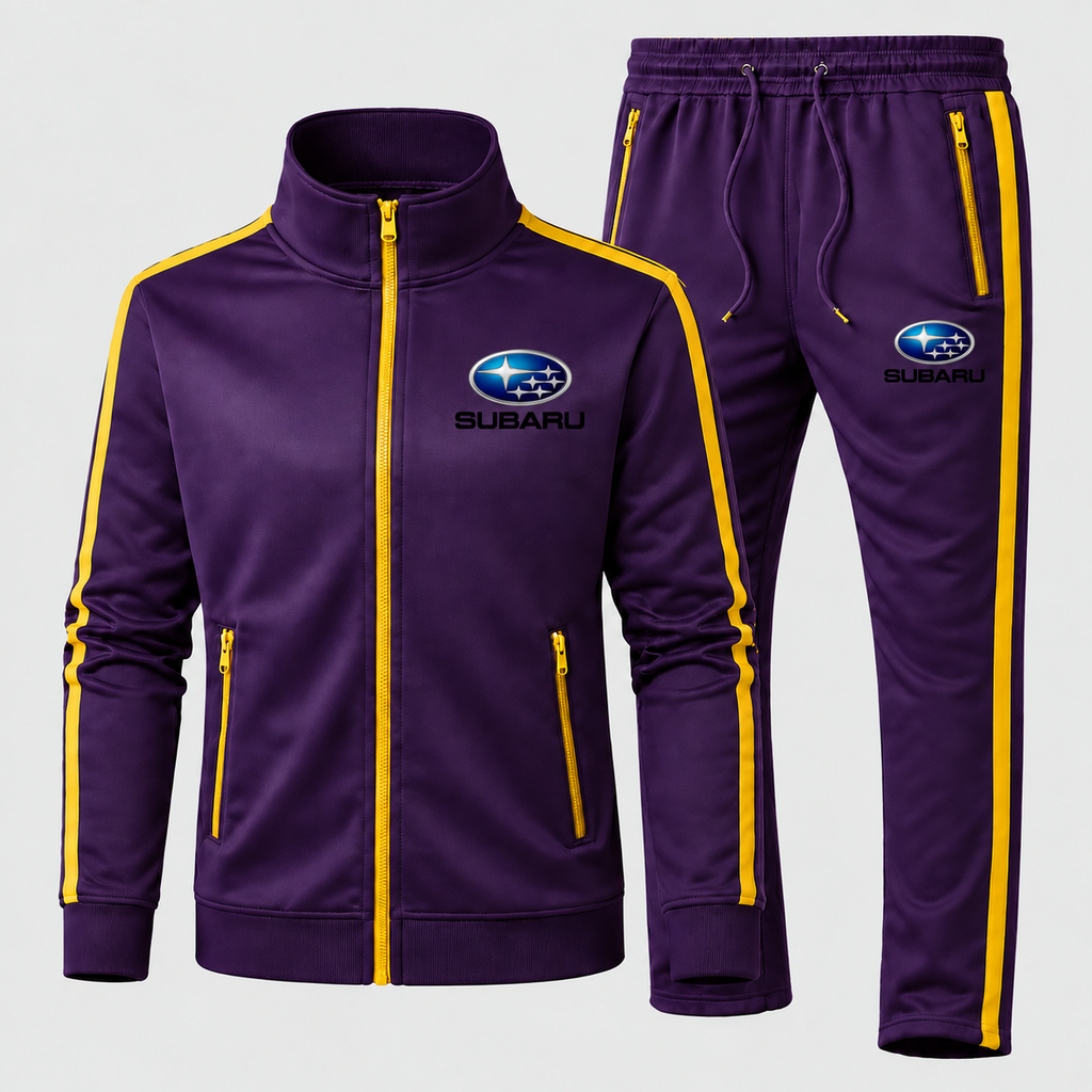 Subaru tracksuit Purple front