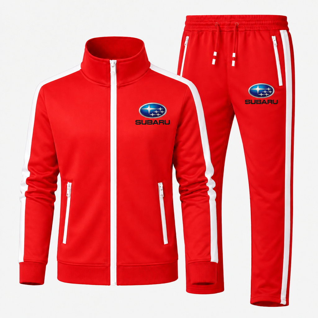 Subaru tracksuit Red front