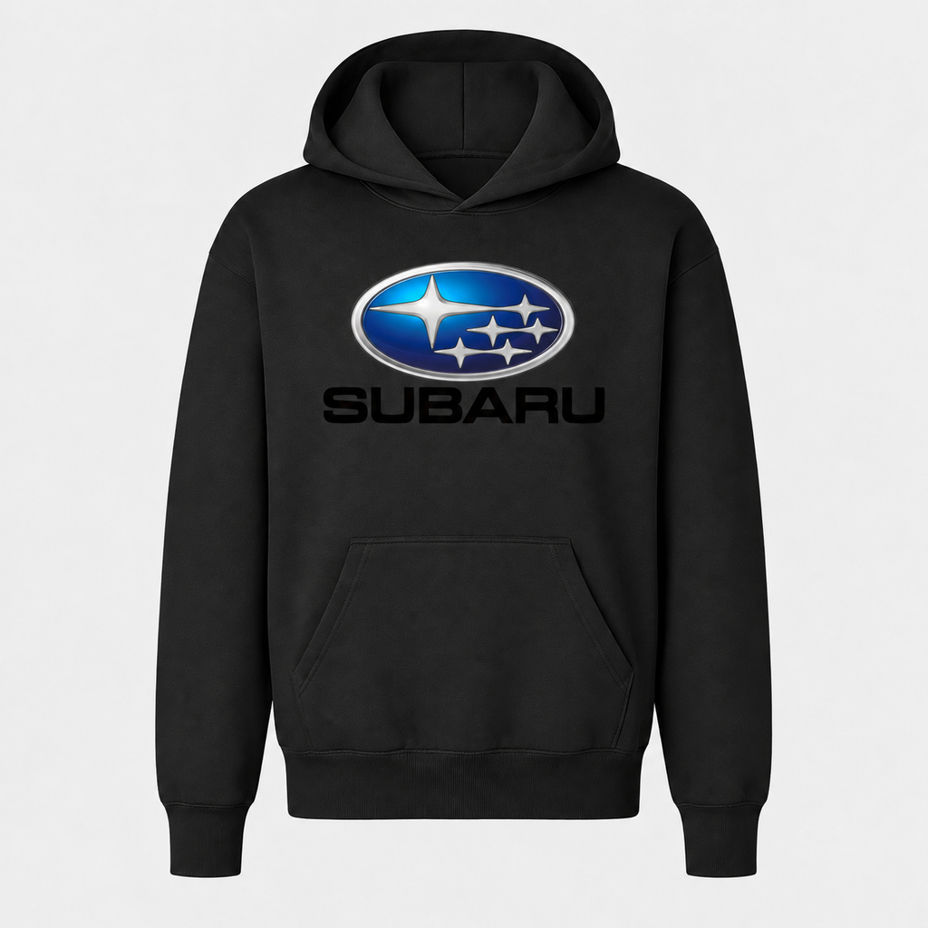 Subaru youthhoodie Black front