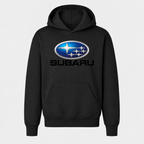 Subaru youthhoodie Black front