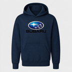 Subaru youthhoodie Navy front