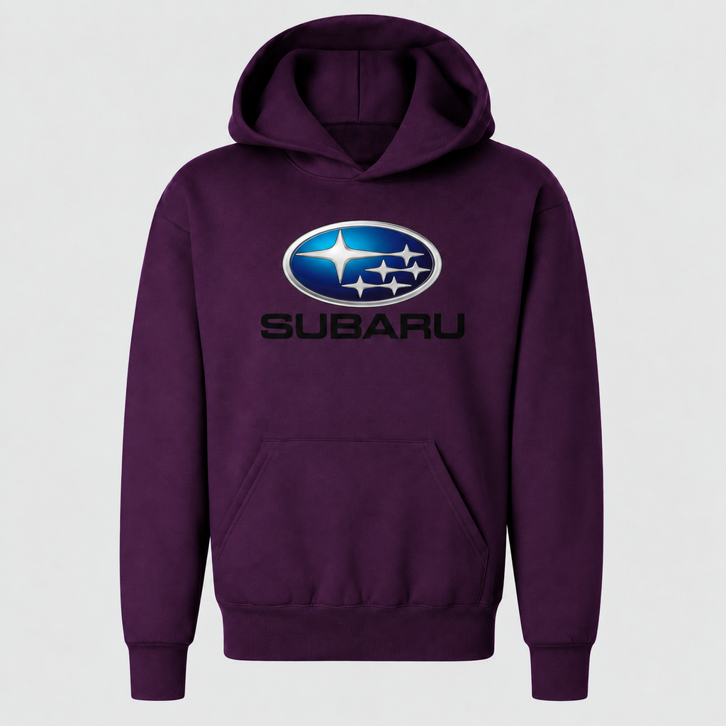 Subaru youthhoodie Purple front