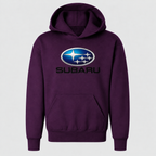 Subaru youthhoodie Purple front