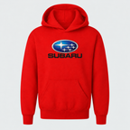 Subaru youthhoodie Red front