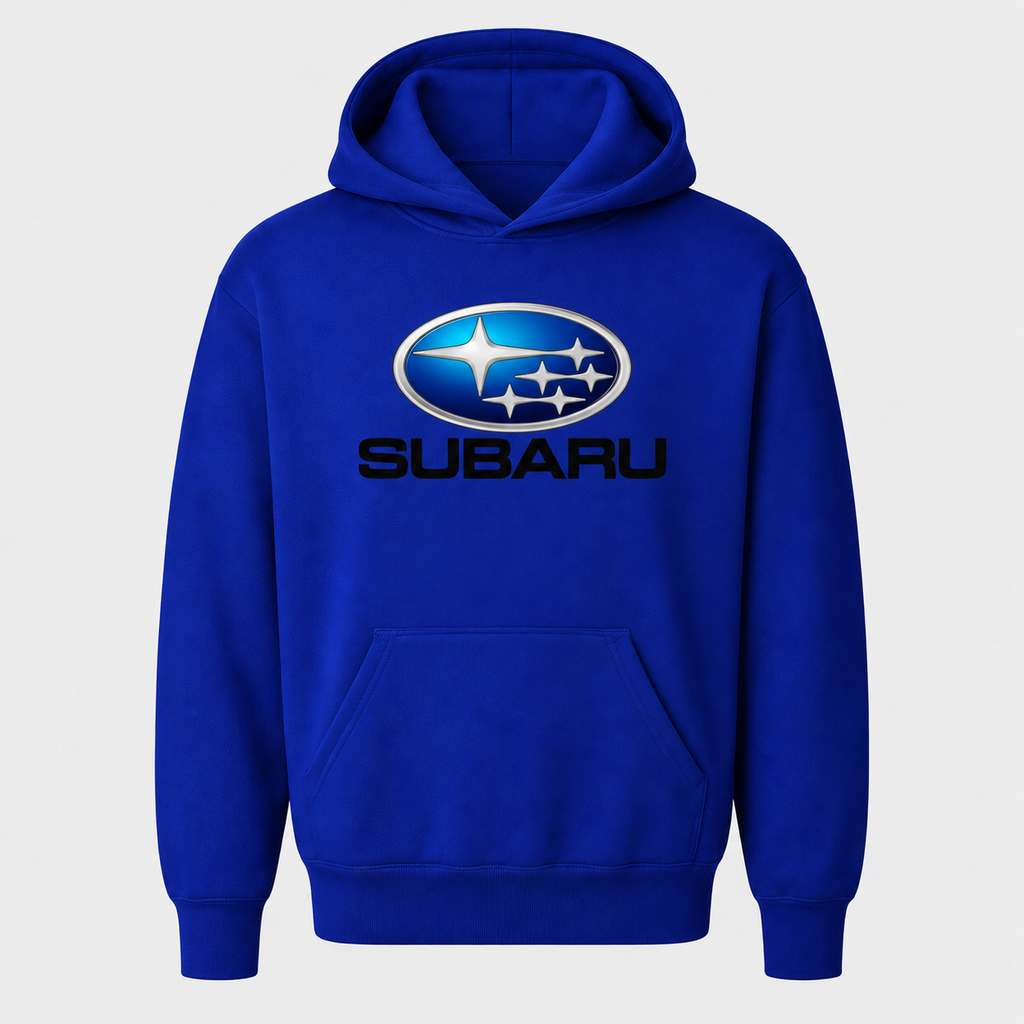 Subaru youthhoodie Royal Blue front