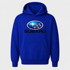 Subaru youthhoodie Royal Blue front