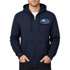 Subaru zipper Navy front