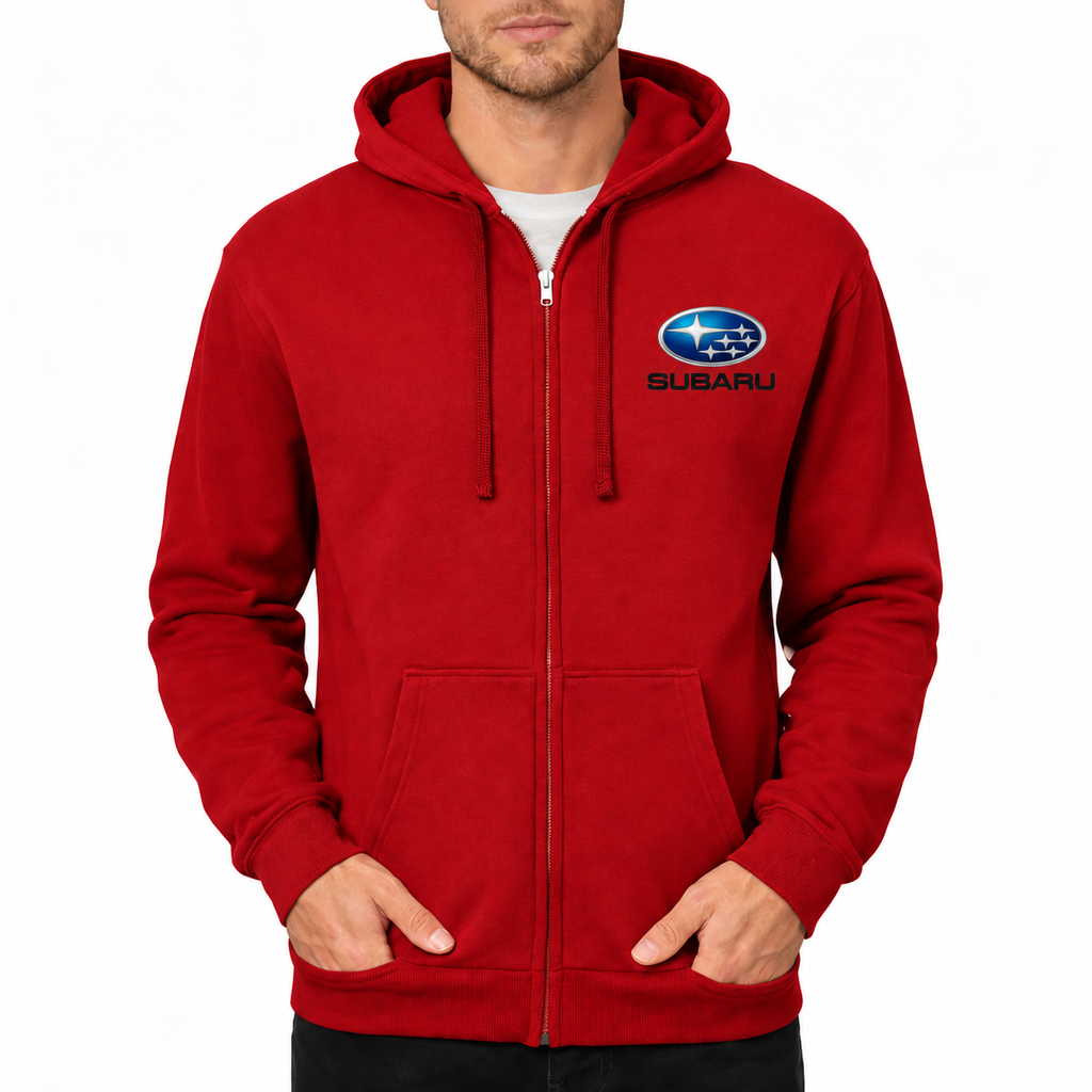 Subaru zipper Red front