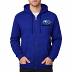 Subaru zipper Royal Blue front