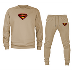 Men's Superman Superhero Crewneck Sweatshirt Joggers Suit