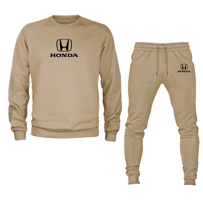 Men’s Honda Motorsport Car Crewneck Sweatshirt Joggers Suit