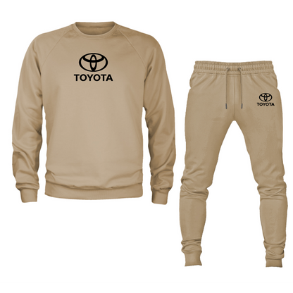 Men’s Toyota Motorsport Car Crewneck Sweatshirt Joggers Suit