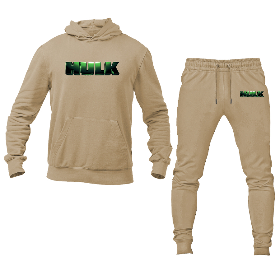 Men's The Hulk Marvel Superhero Hoodie Joggers Set