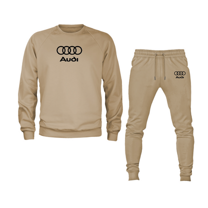 Men's Audi Motorsports Car Crewneck Sweatshirt Joggers Suit