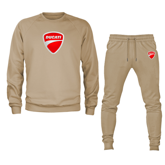 Men’s Ducati Motorcycle Crewneck Sweatshirt Joggers Suit