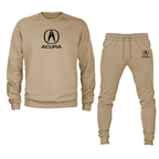 Men’s Acura Car Crewneck Sweatshirt Joggers Suit
