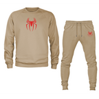 Men's Spiderman Marvel Avengers Superhero Crewneck Sweatshirt Joggers Suit