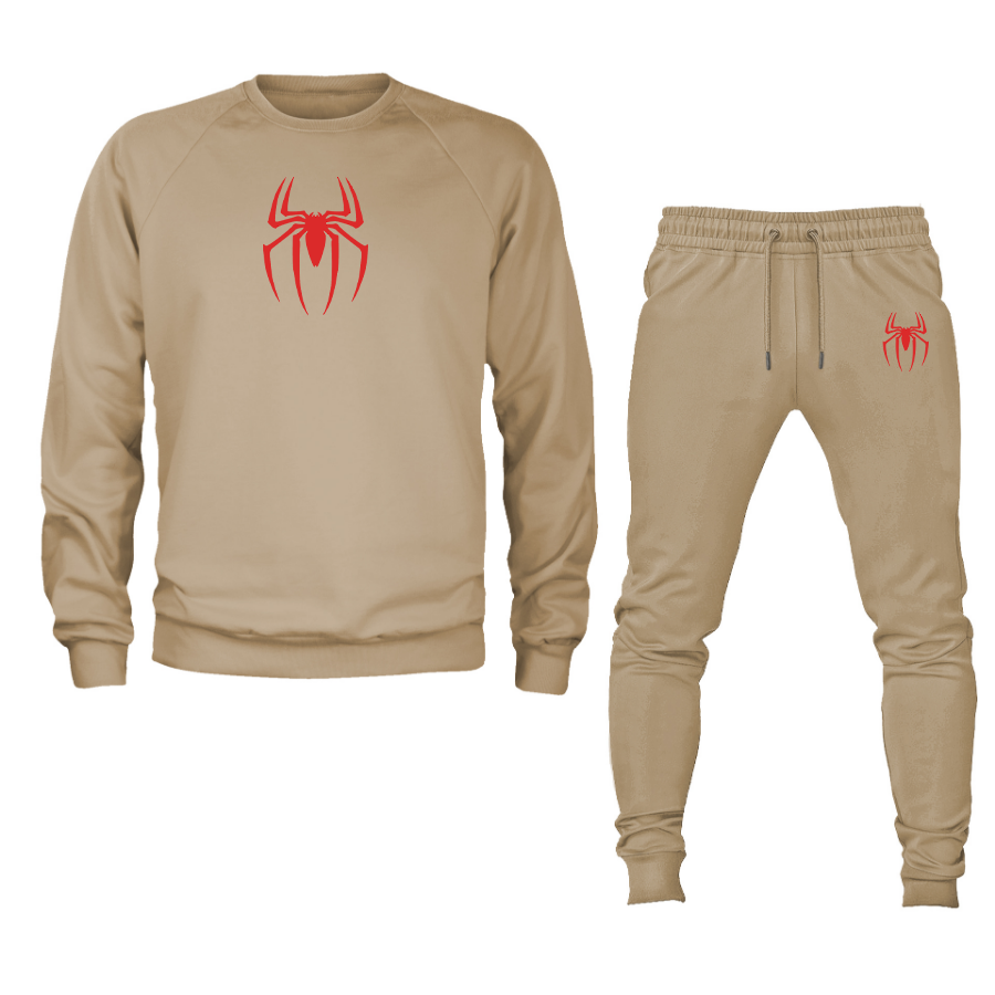 Men's Spiderman Marvel Avengers Superhero Crewneck Sweatshirt Joggers Suit