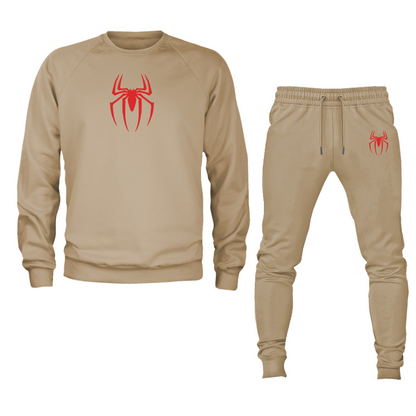 Men's Spiderman Marvel Avengers Superhero Crewneck Sweatshirt Joggers Suit