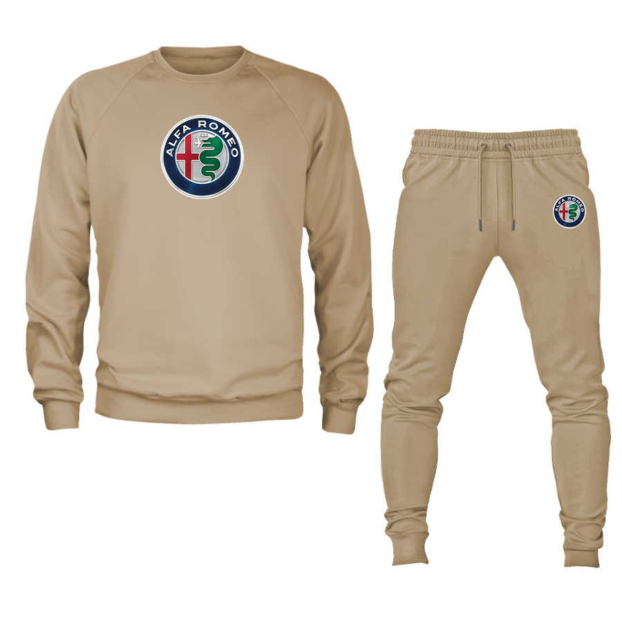 Men's Alfa Romeo Car Crewneck Sweatshirt Joggers Suit