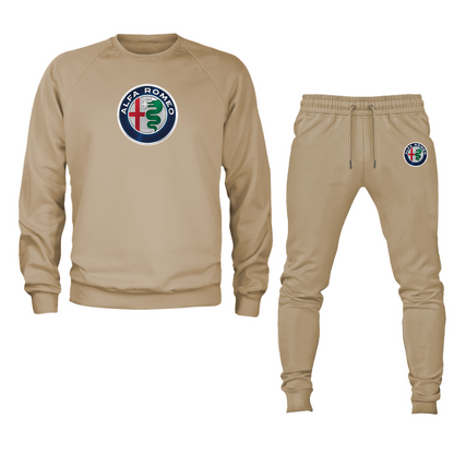 Men's Alfa Romeo Car Crewneck Sweatshirt Joggers Suit