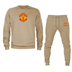 Men’s Manchester United Soccer Soccer Logo Crewneck Sweatshirt Joggers Suit