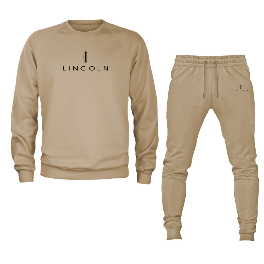 Men’s Lincoln Car Crewneck Sweatshirt Joggers Suit