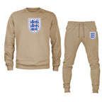 Men's England National Football Team Crewneck Sweatshirt Joggers Suit