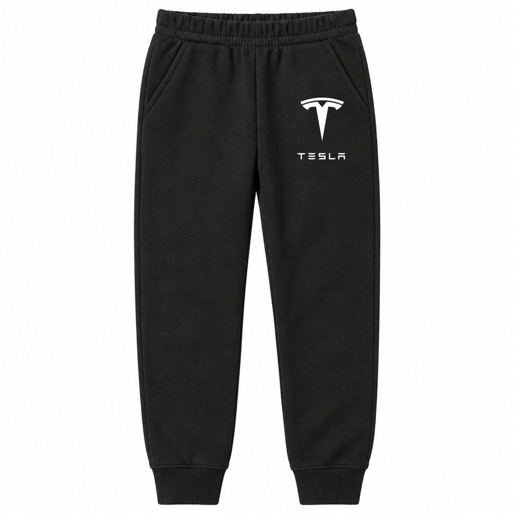 Tesla youth jogger sweatpants in Black, Youth Large ages 10–12