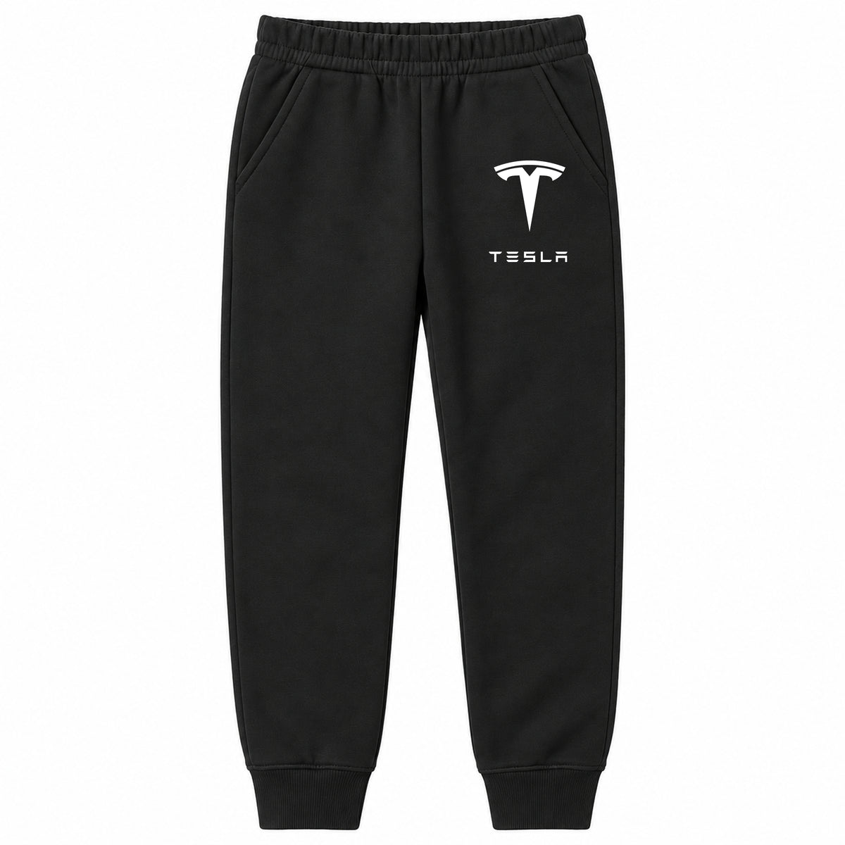 Tesla youth jogger sweatpants in Black, Youth Large ages 10–12