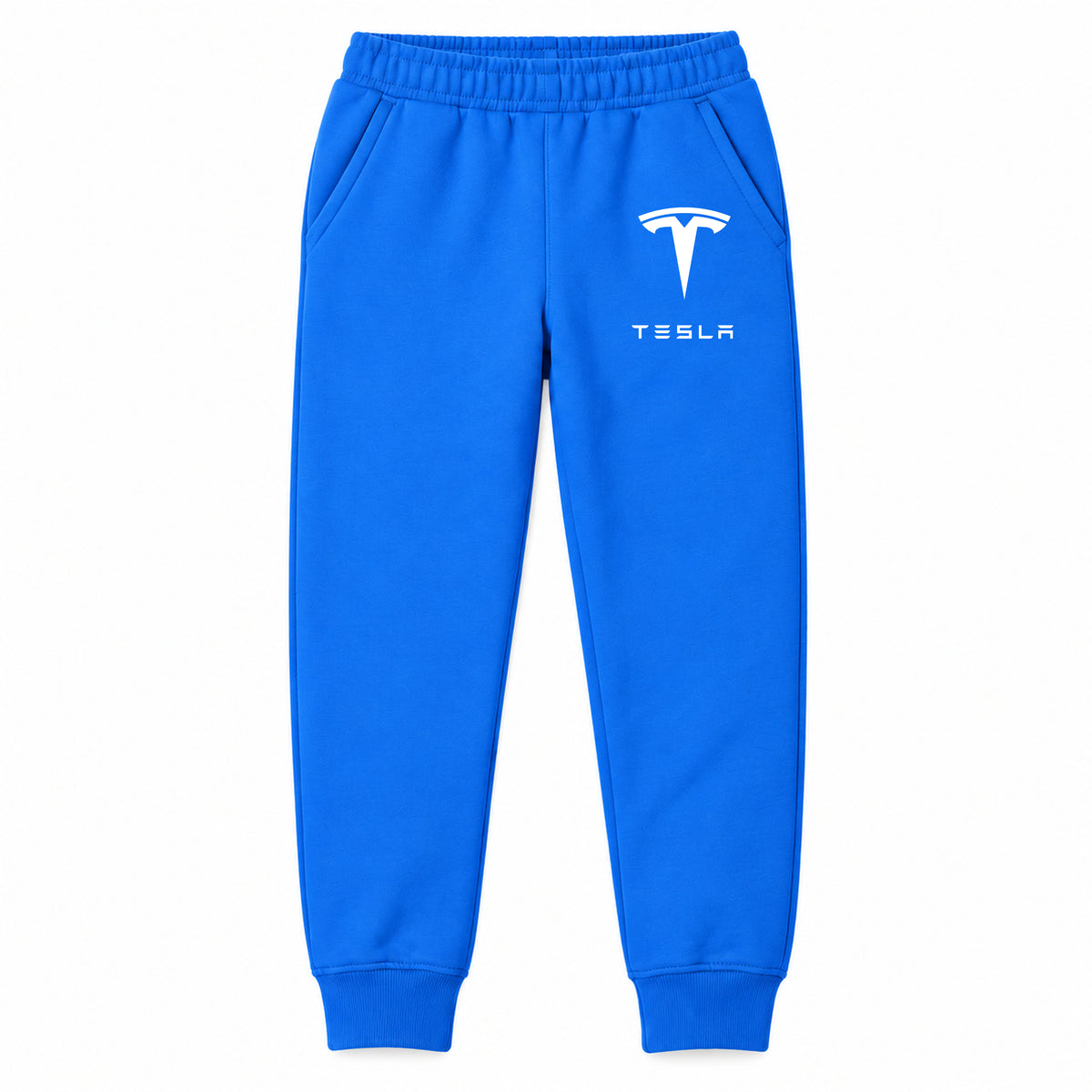 Tesla youth jogger sweatpants in Blue, Youth Large ages 10–12