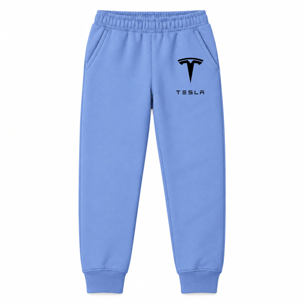 Tesla youth jogger sweatpants in Carolina Blue, Youth Large ages 10–12